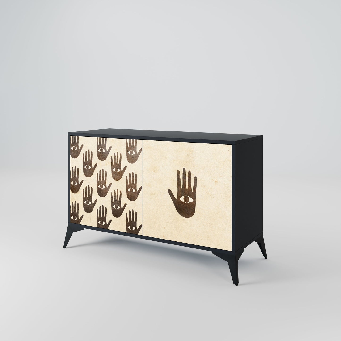 VEDI ALTRO Credenza a 2 ante in finitura nera