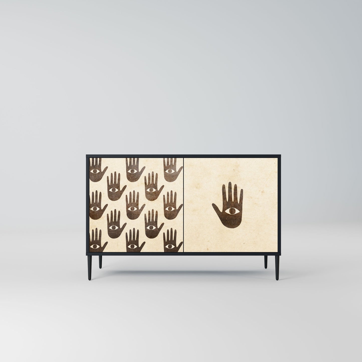 VEDI ALTRO Credenza a 2 ante in finitura nera