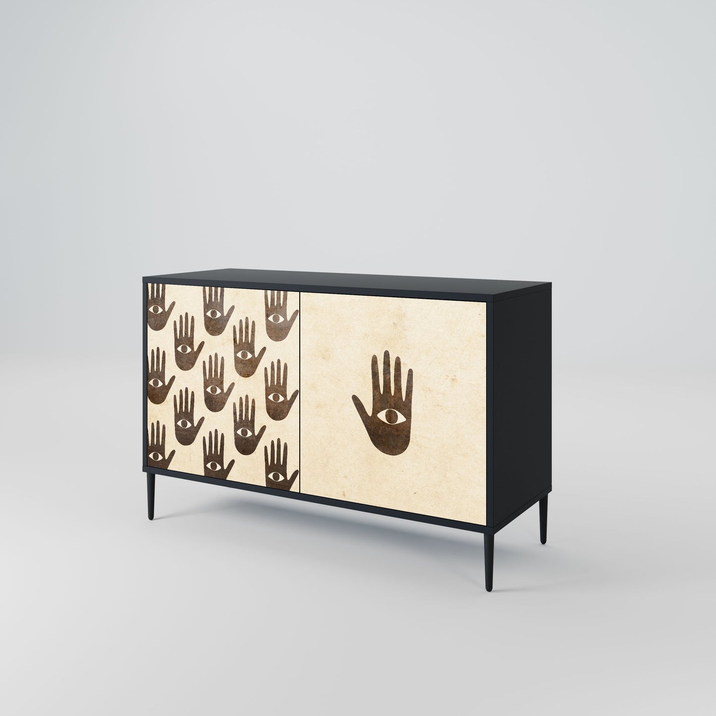VEDI ALTRO Credenza a 2 ante in finitura nera