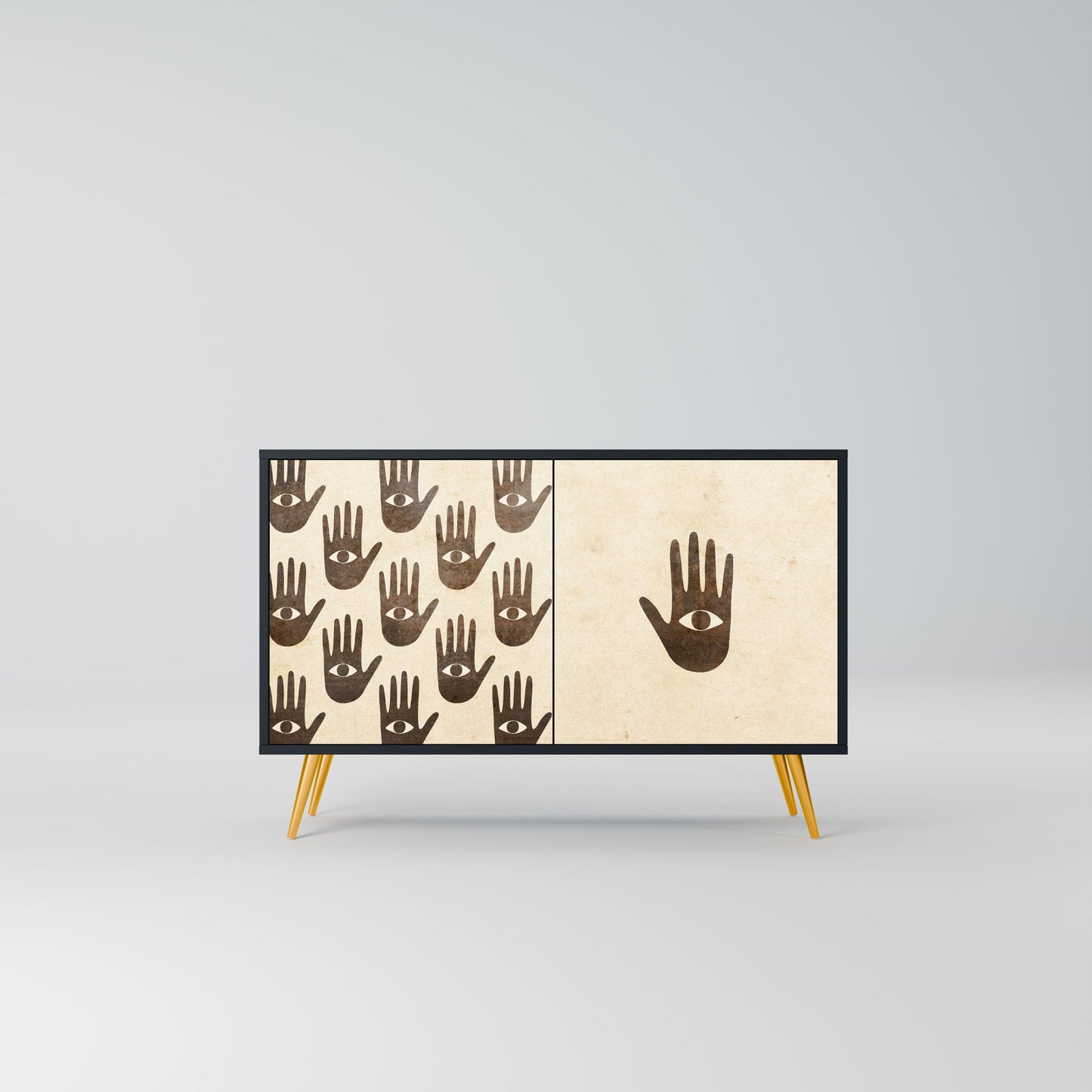 VEDI ALTRO Credenza a 2 ante in finitura nera
