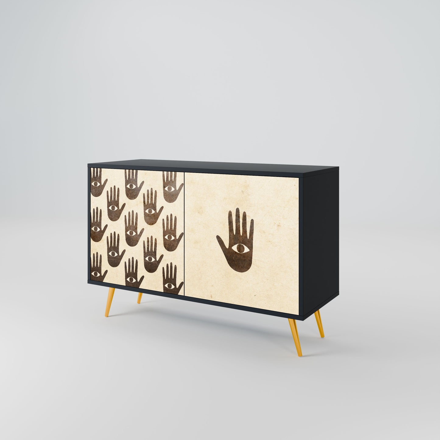 VEDI ALTRO Credenza a 2 ante in finitura nera