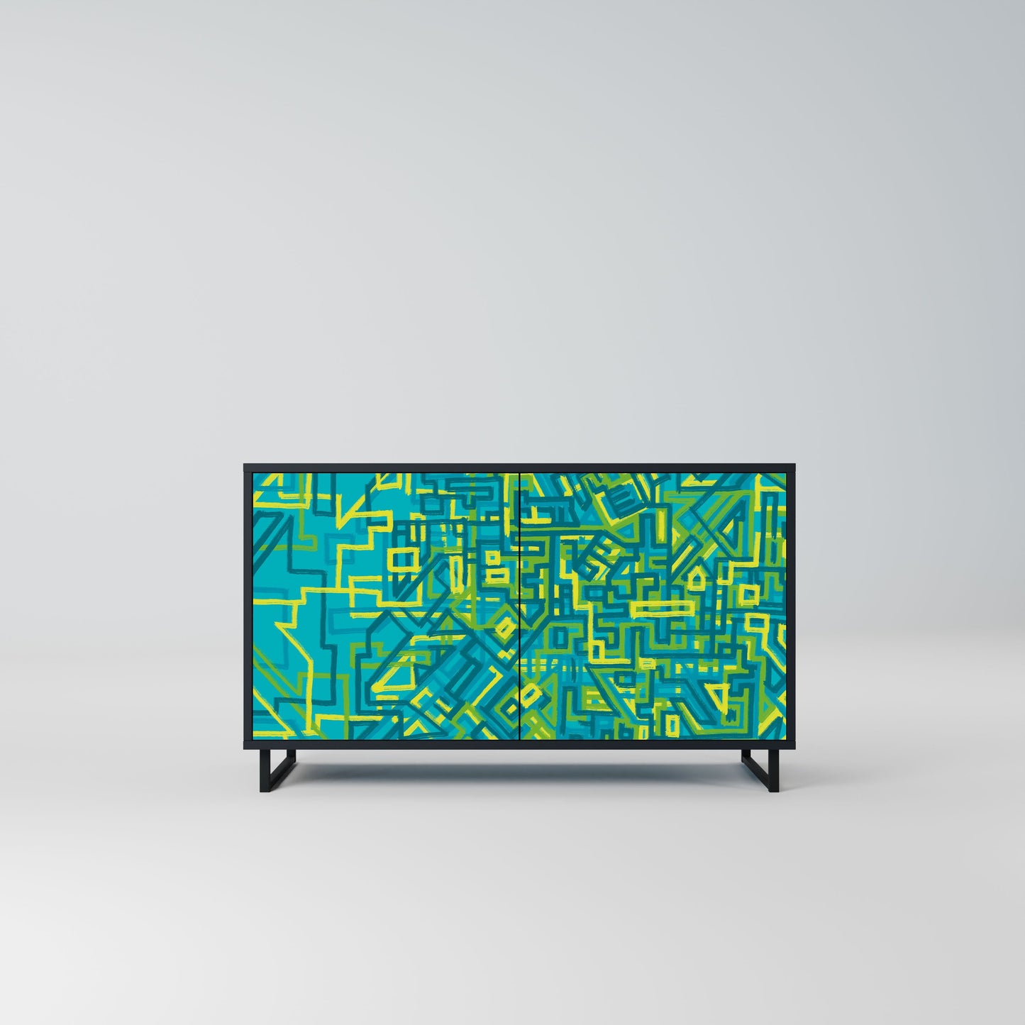 Credenza a 2 ante NOSTALGIC MEMORIES in finitura nera