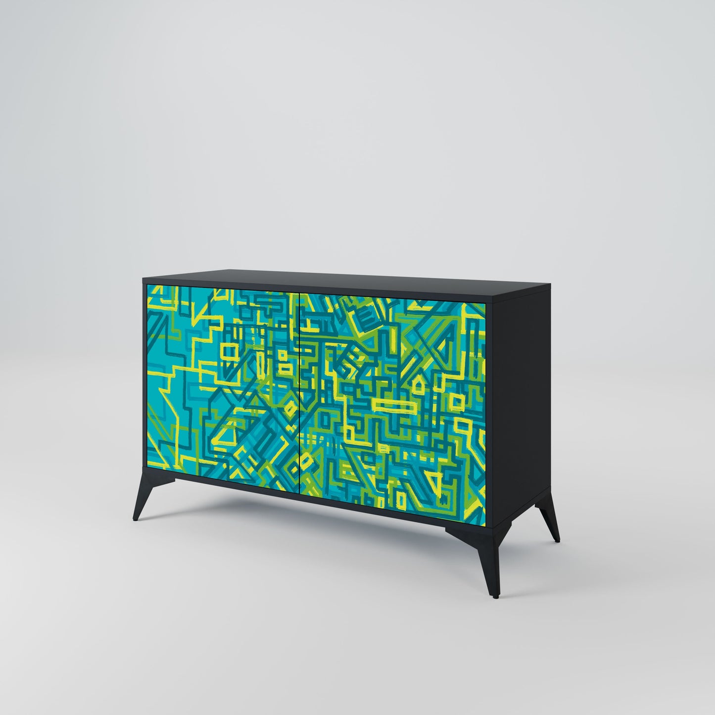 Credenza a 2 ante NOSTALGIC MEMORIES in finitura nera