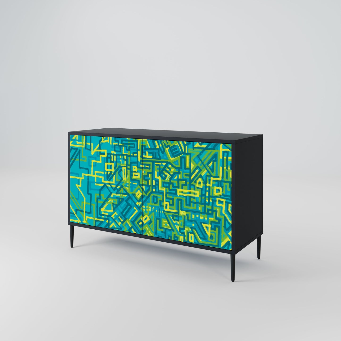 Credenza a 2 ante NOSTALGIC MEMORIES in finitura nera
