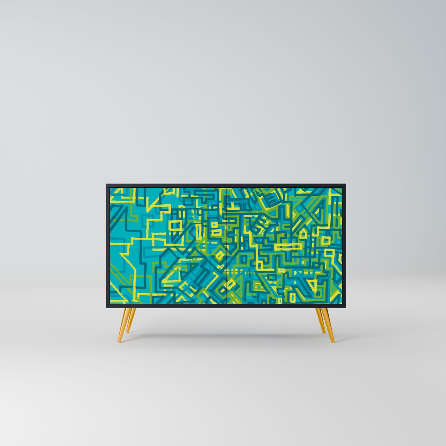 Credenza a 2 ante NOSTALGIC MEMORIES in finitura nera