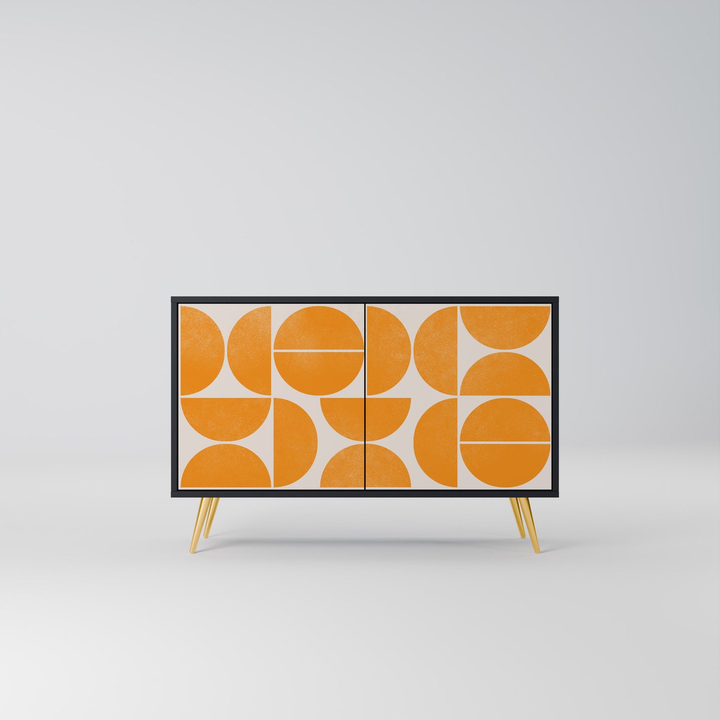 Credenza a 2 ante RECURRING DREAMS in finitura nera