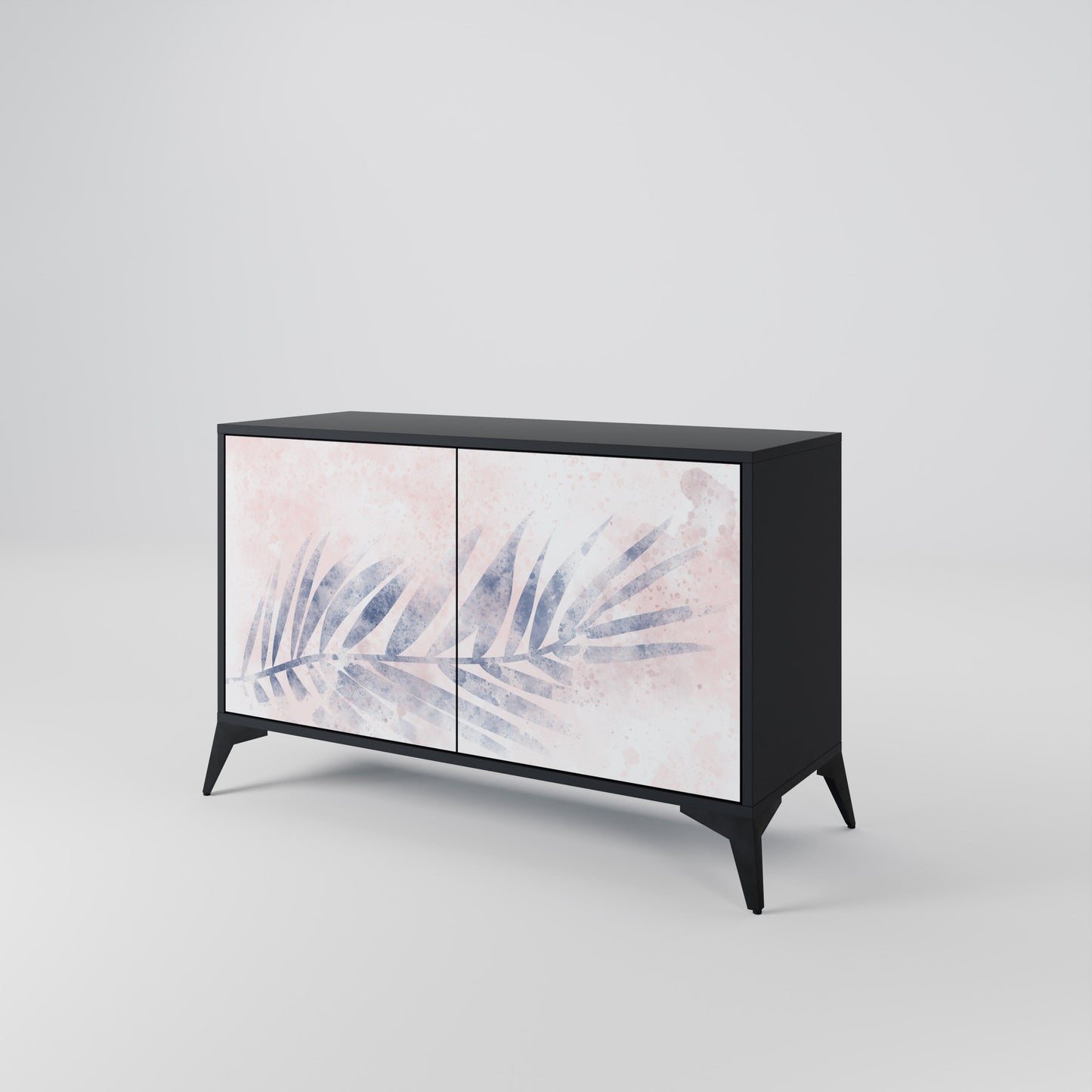 Credenza TIMELESS FLOAT a 2 ante in finitura nera