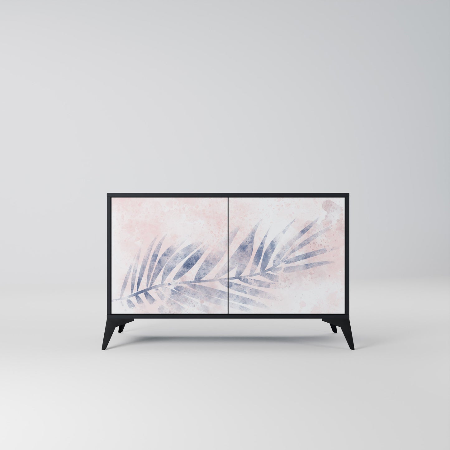 Credenza TIMELESS FLOAT a 2 ante in finitura nera