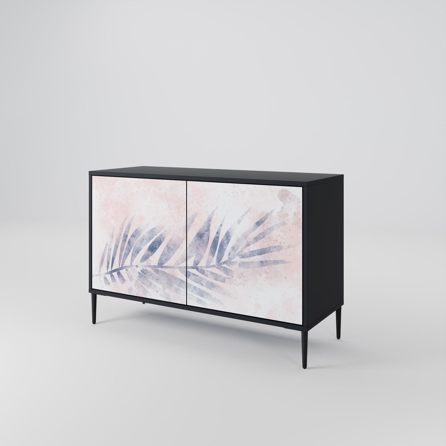 Credenza TIMELESS FLOAT a 2 ante in finitura nera