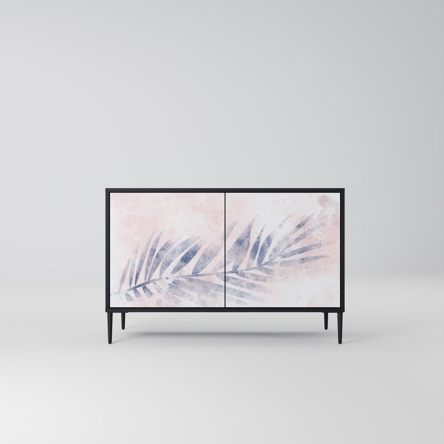 Credenza TIMELESS FLOAT a 2 ante in finitura nera