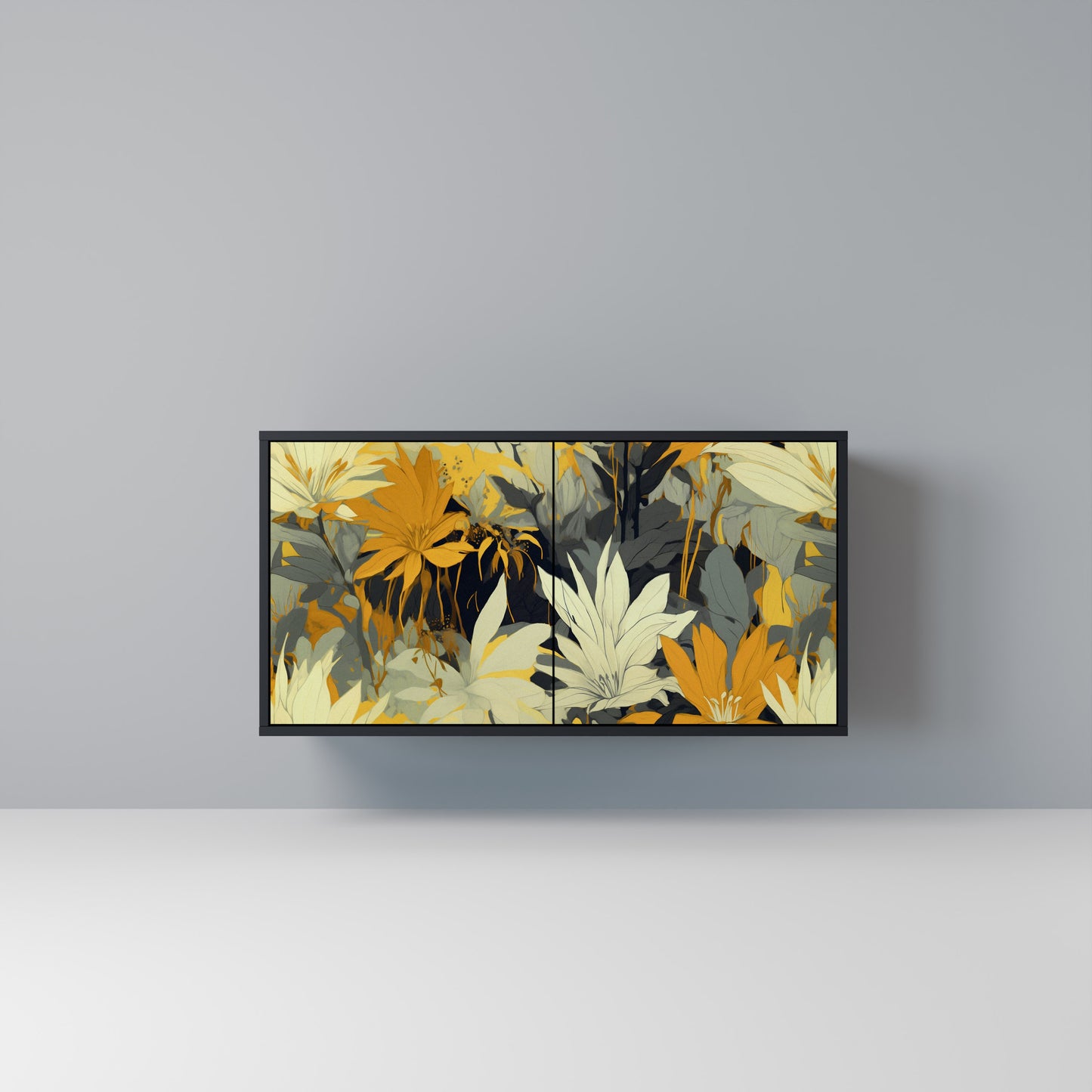 SUNKISSED LILY Madia a 2 Ante in Finitura Nera