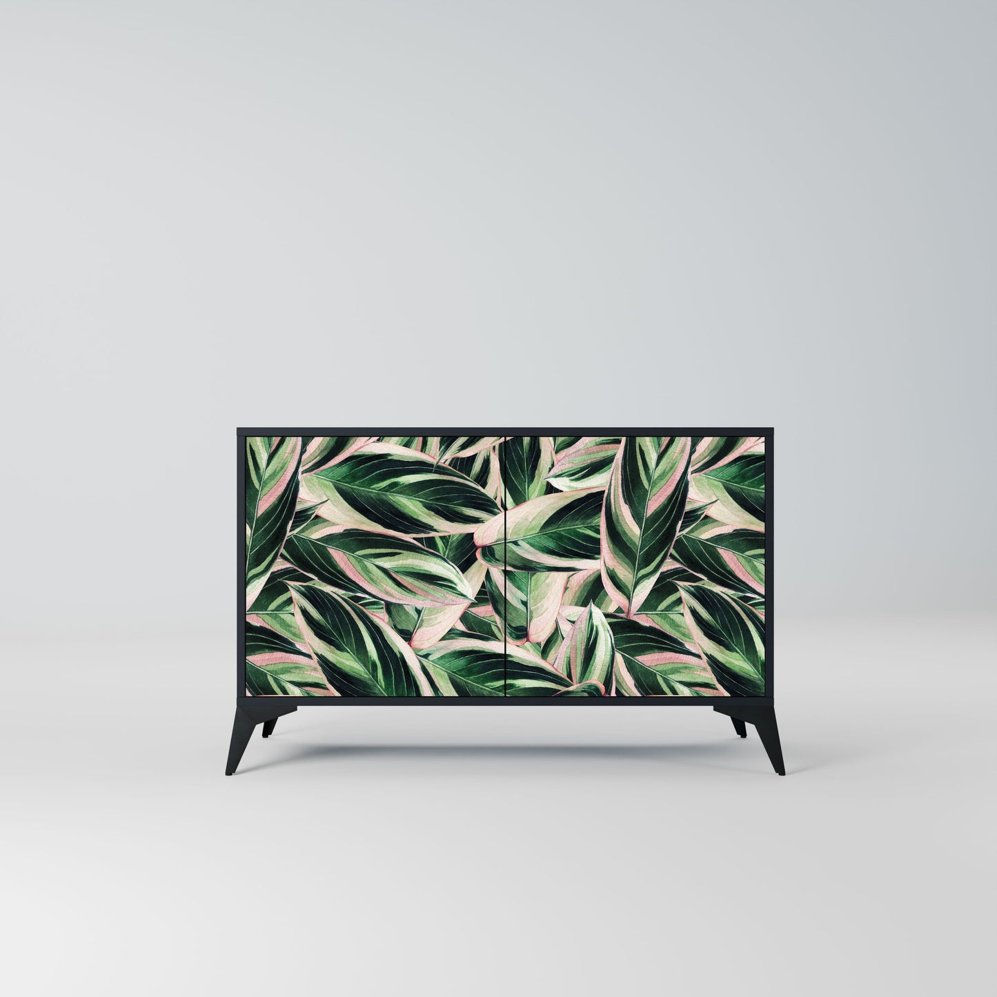 Credenza EERIE STROMANTHE a 2 ante in finitura nera