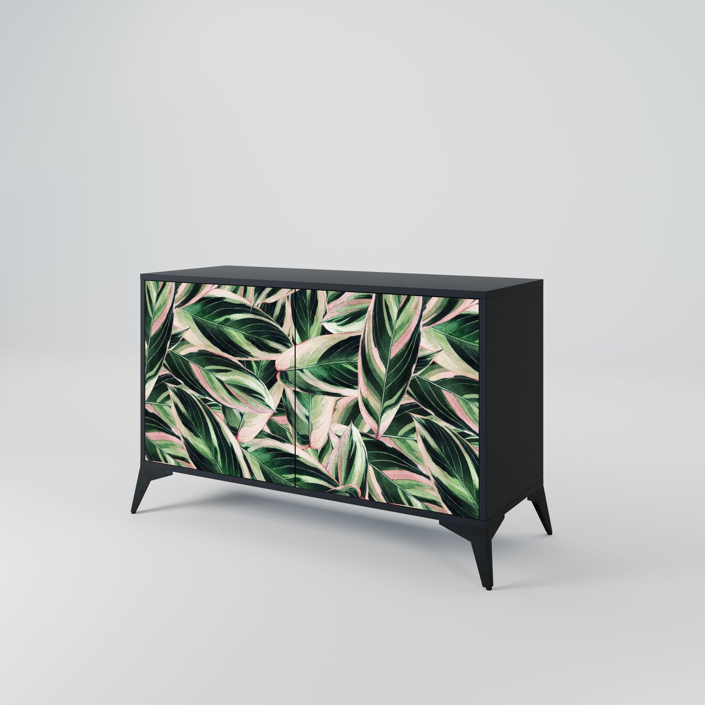 Credenza EERIE STROMANTHE a 2 ante in finitura nera