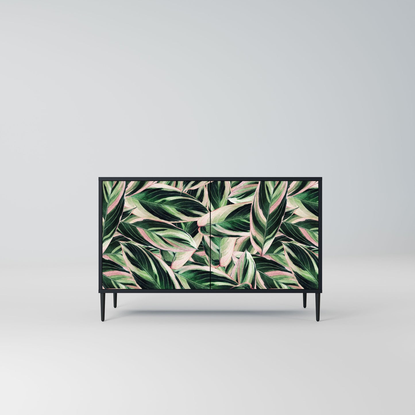 Credenza EERIE STROMANTHE a 2 ante in finitura nera