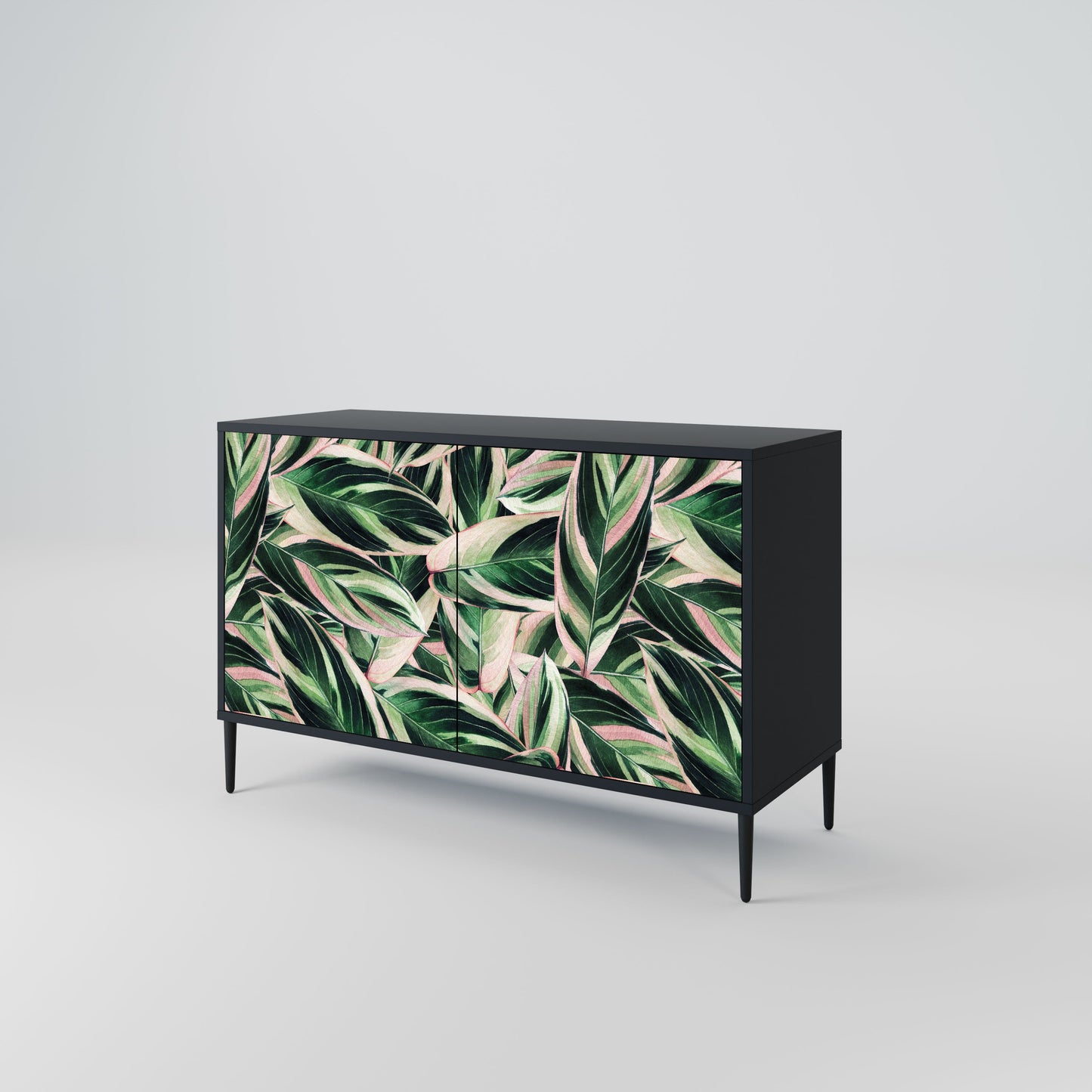 Credenza EERIE STROMANTHE a 2 ante in finitura nera