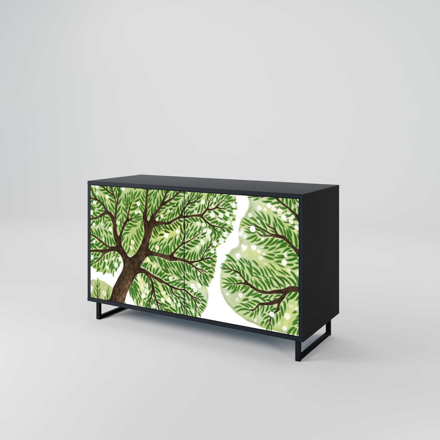 Credenza a 2 ante WILDERNESS DASH in finitura nera