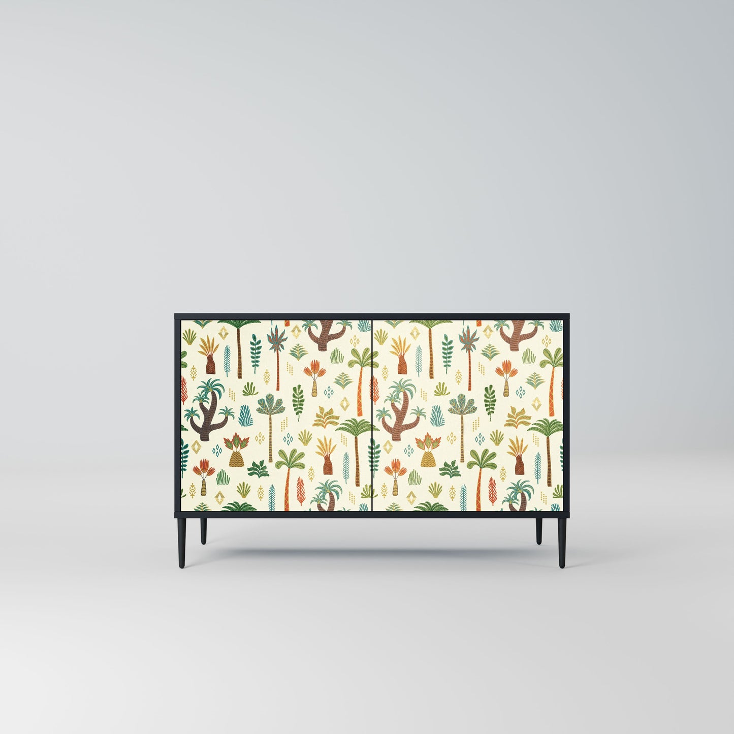 Credenza PALM SPRING a 2 ante in finitura nera