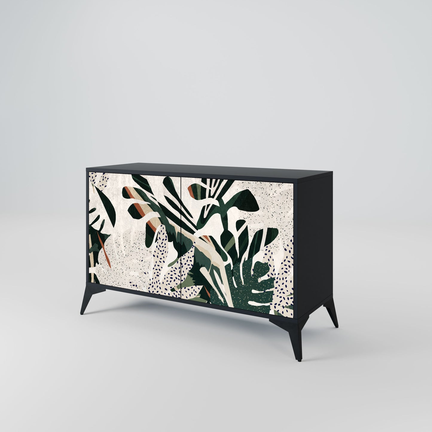 VERDURE FORMATION 2-Door Sideboard in Black Finish