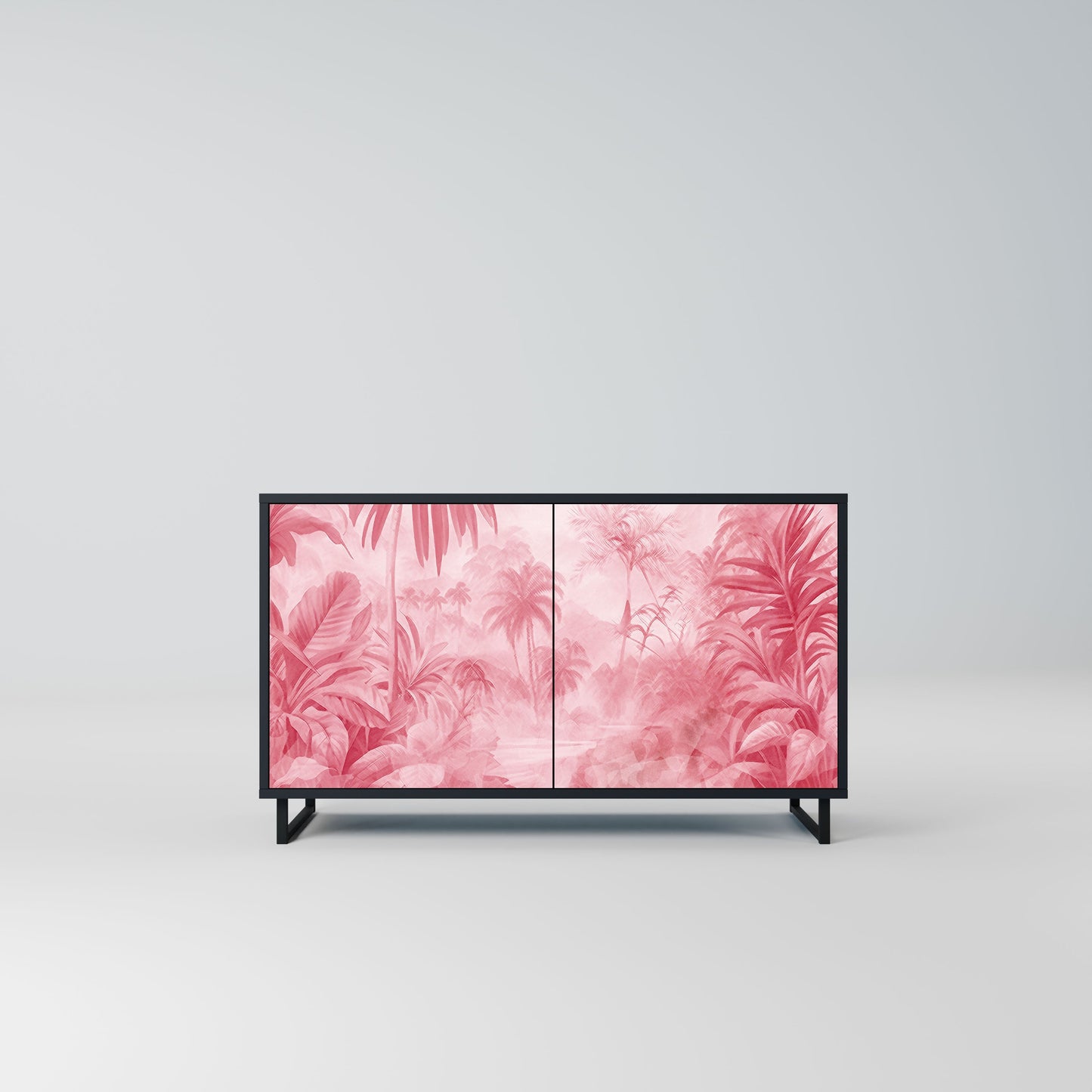 Credenza a 2 ante SWEET TROPICS in finitura nera