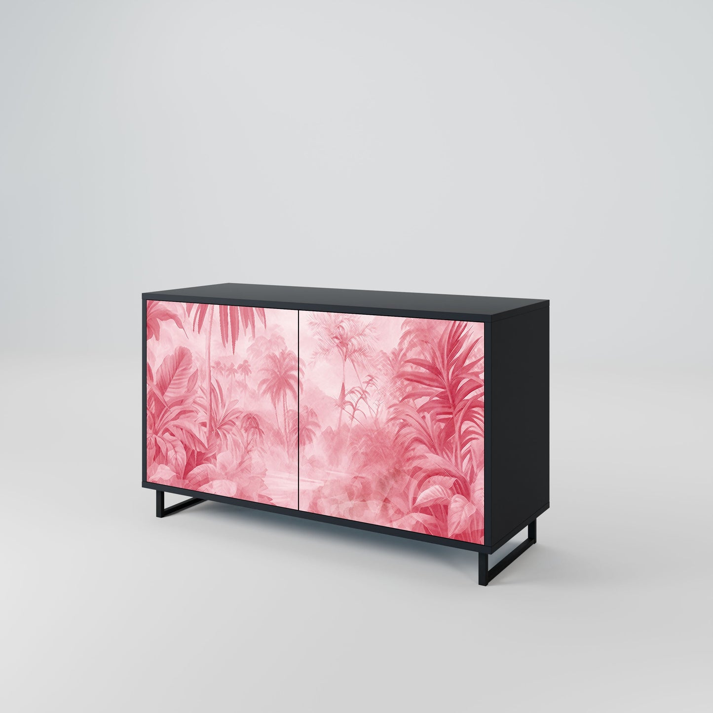 Credenza a 2 ante SWEET TROPICS in finitura nera