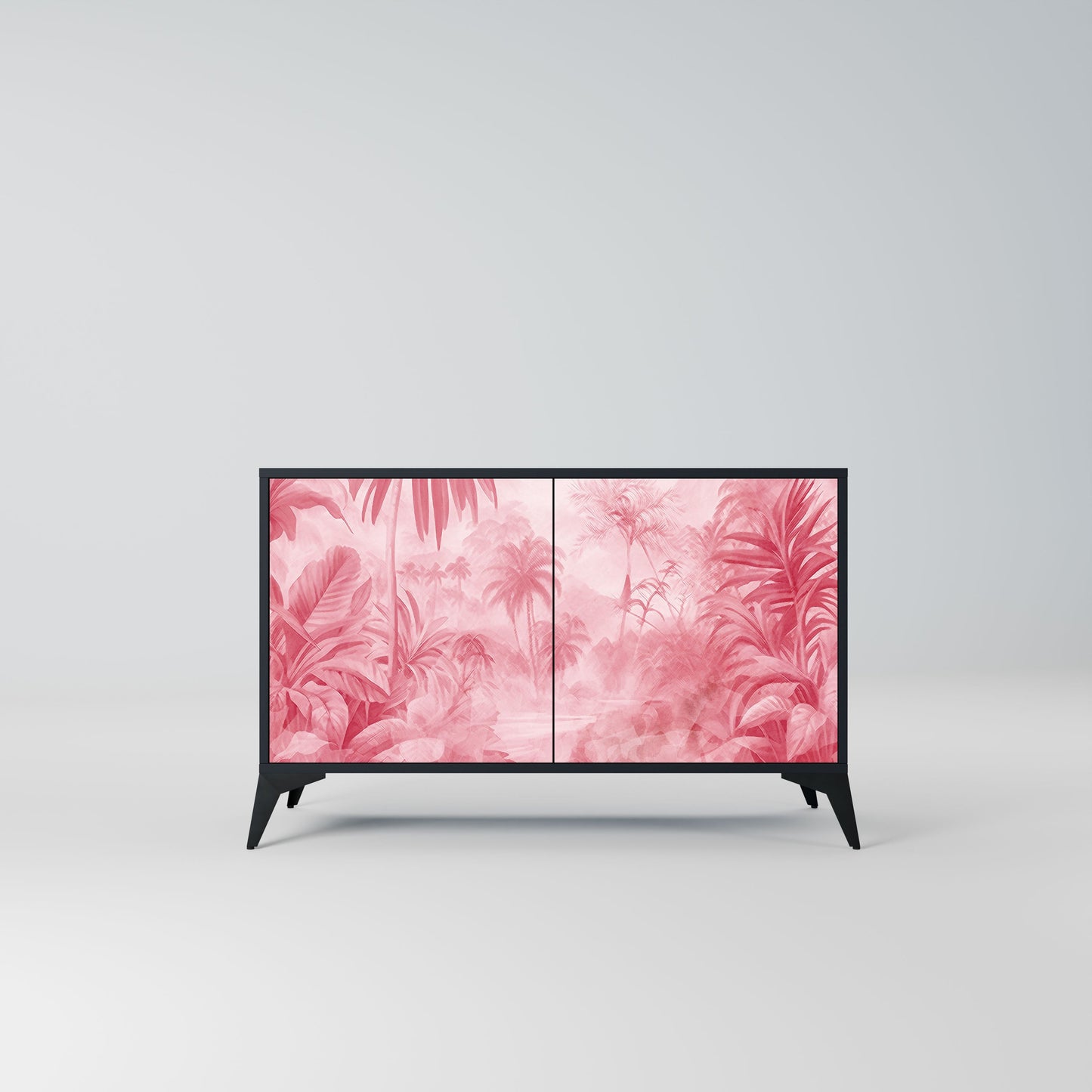 Credenza a 2 ante SWEET TROPICS in finitura nera