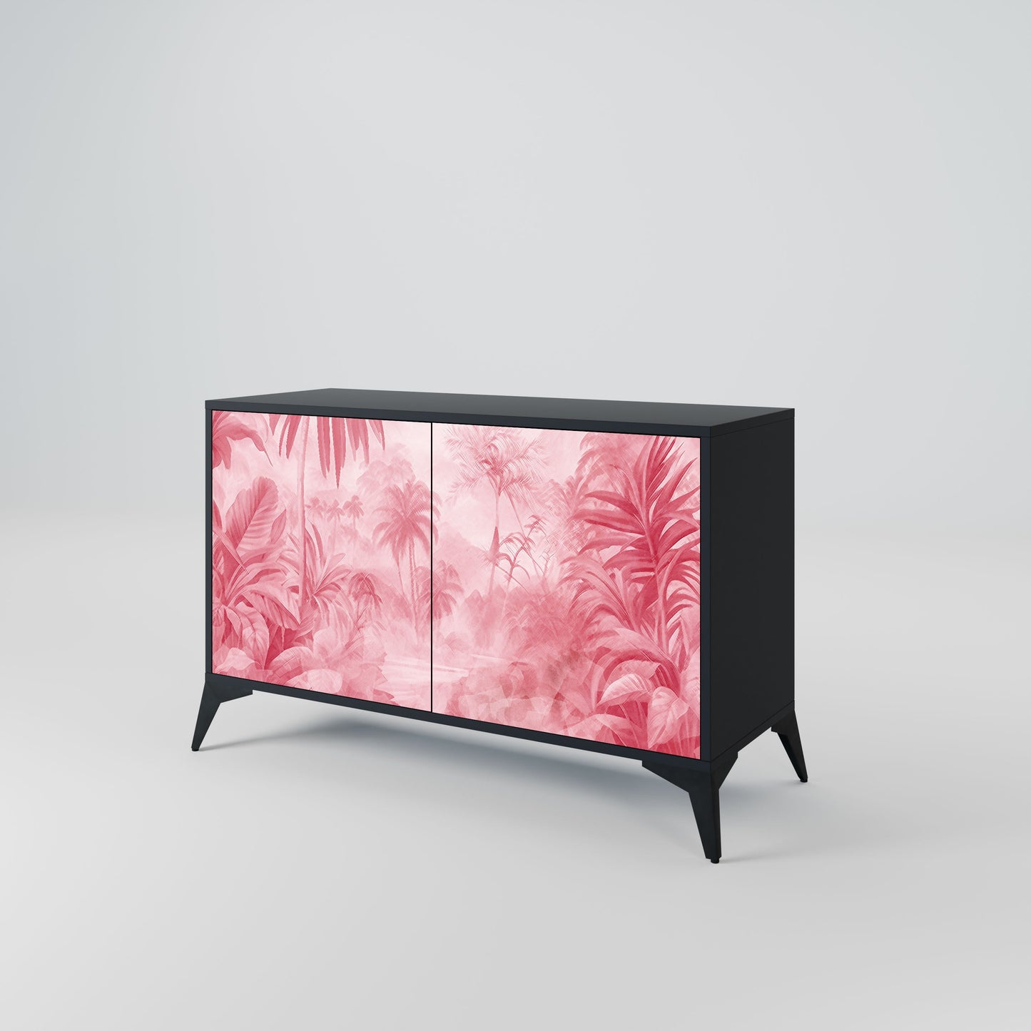 Credenza a 2 ante SWEET TROPICS in finitura nera