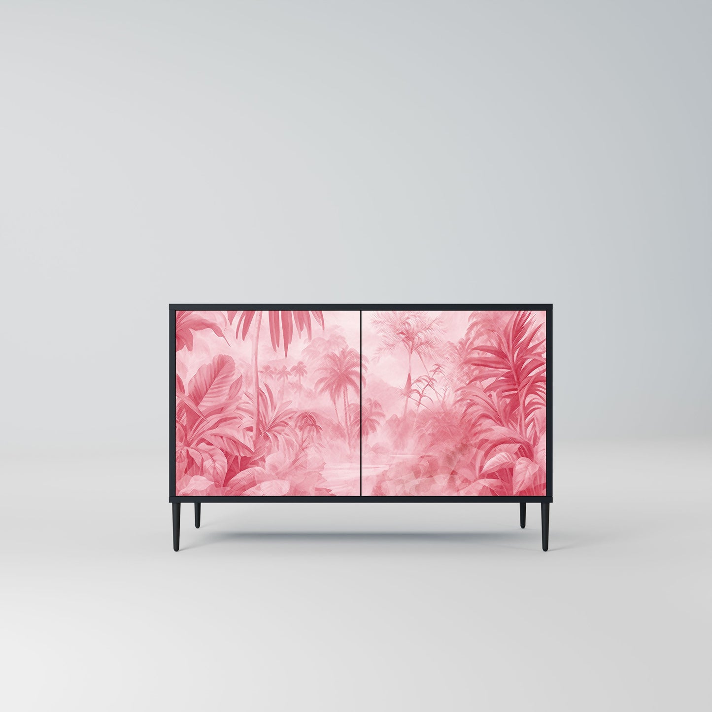 Credenza a 2 ante SWEET TROPICS in finitura nera
