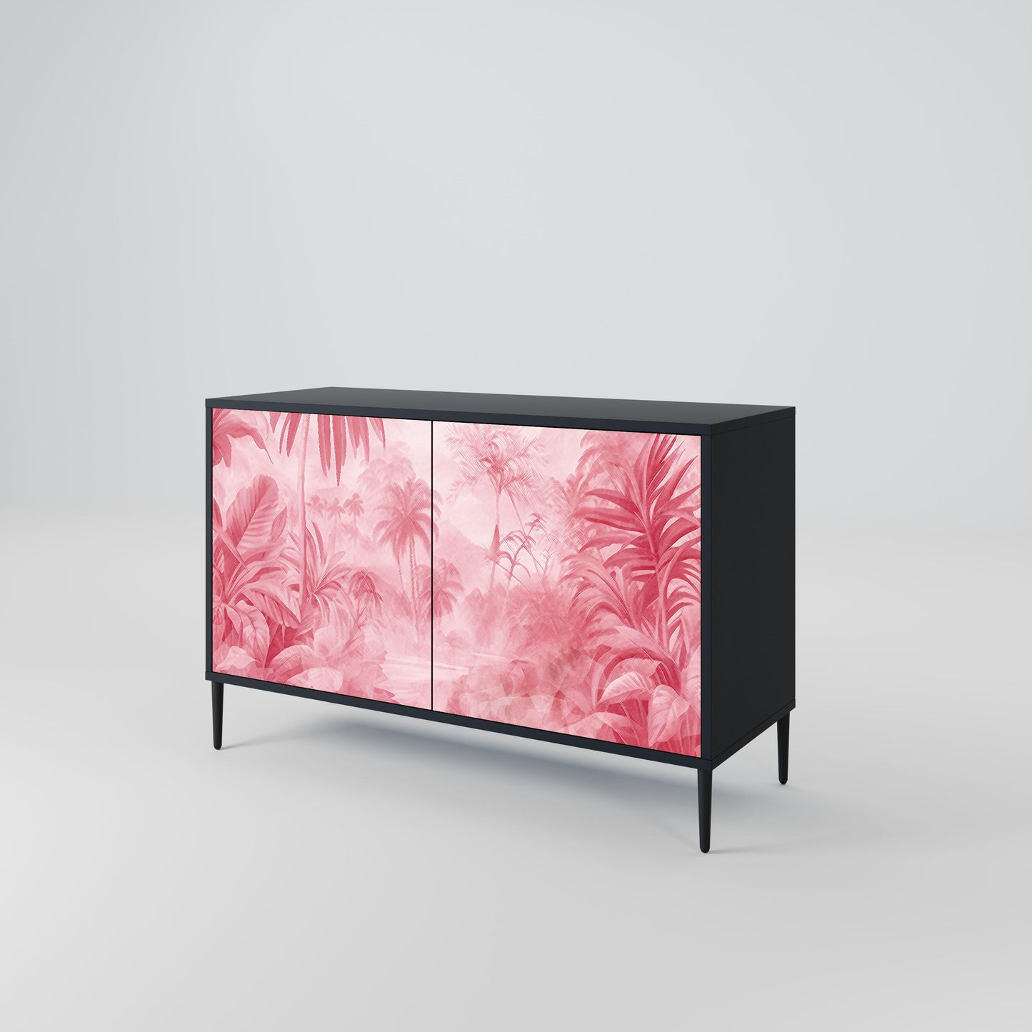 Credenza a 2 ante SWEET TROPICS in finitura nera