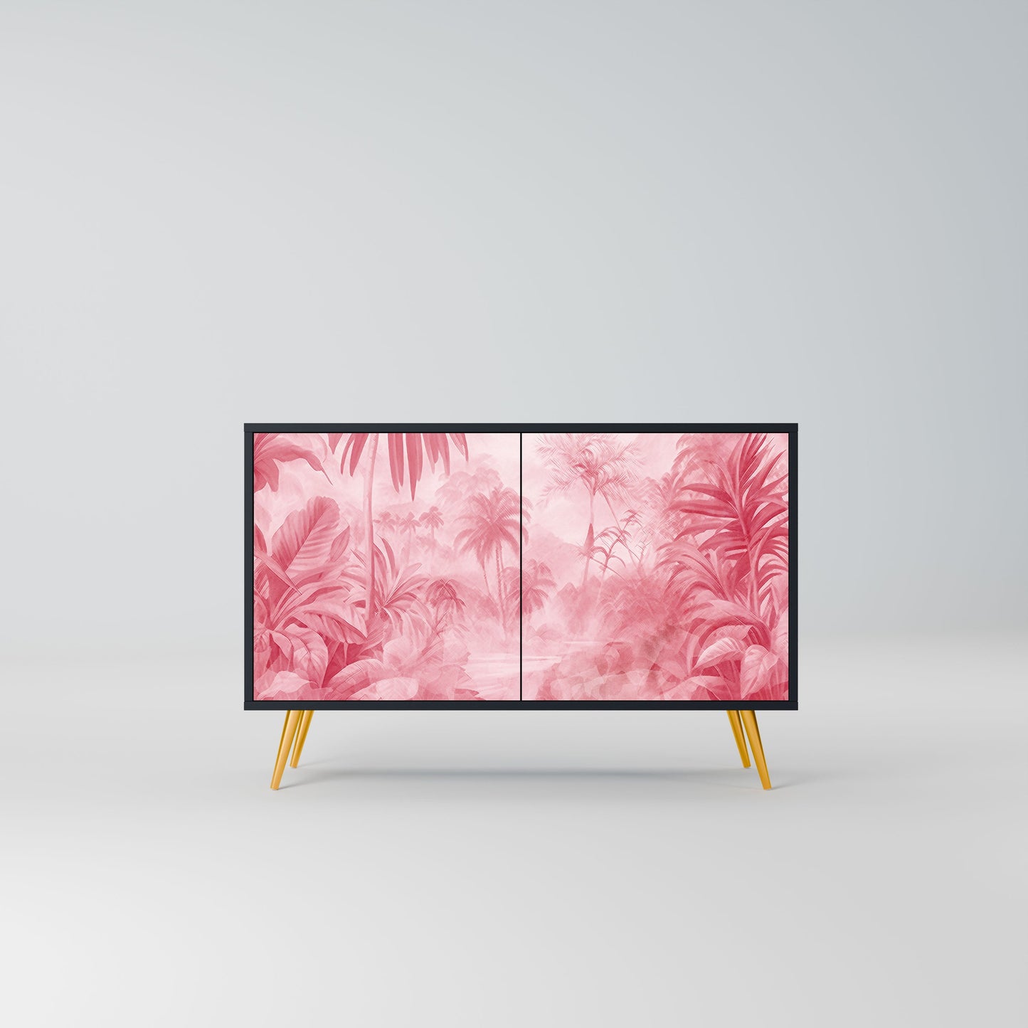 Credenza a 2 ante SWEET TROPICS in finitura nera