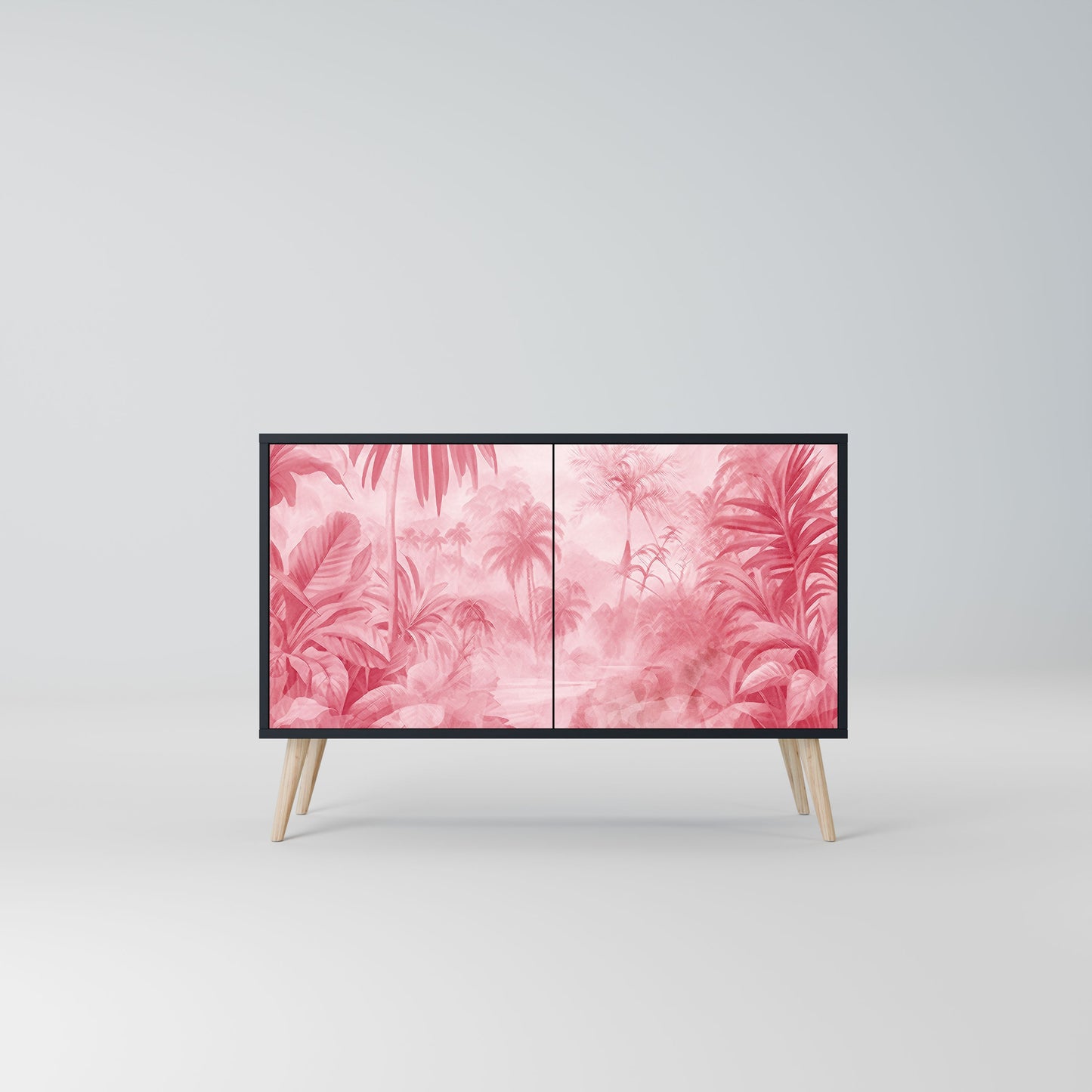 Credenza a 2 ante SWEET TROPICS in finitura nera