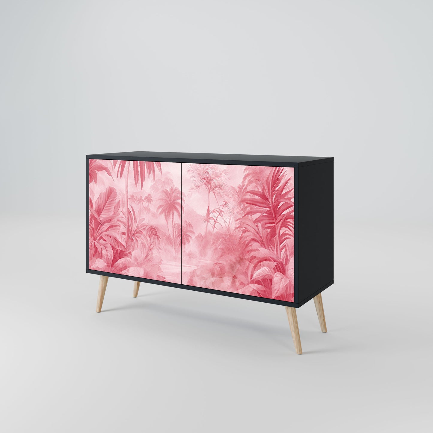 Credenza a 2 ante SWEET TROPICS in finitura nera
