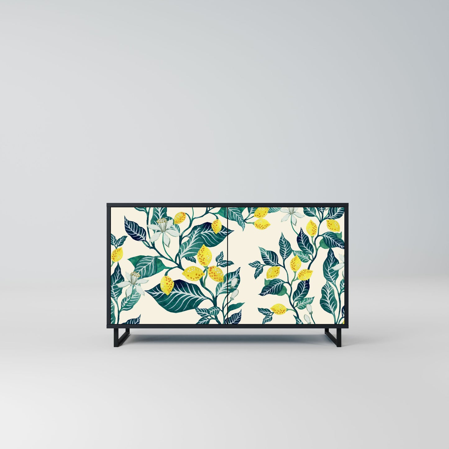 Credenza LEMON TREE a 2 ante in finitura nera