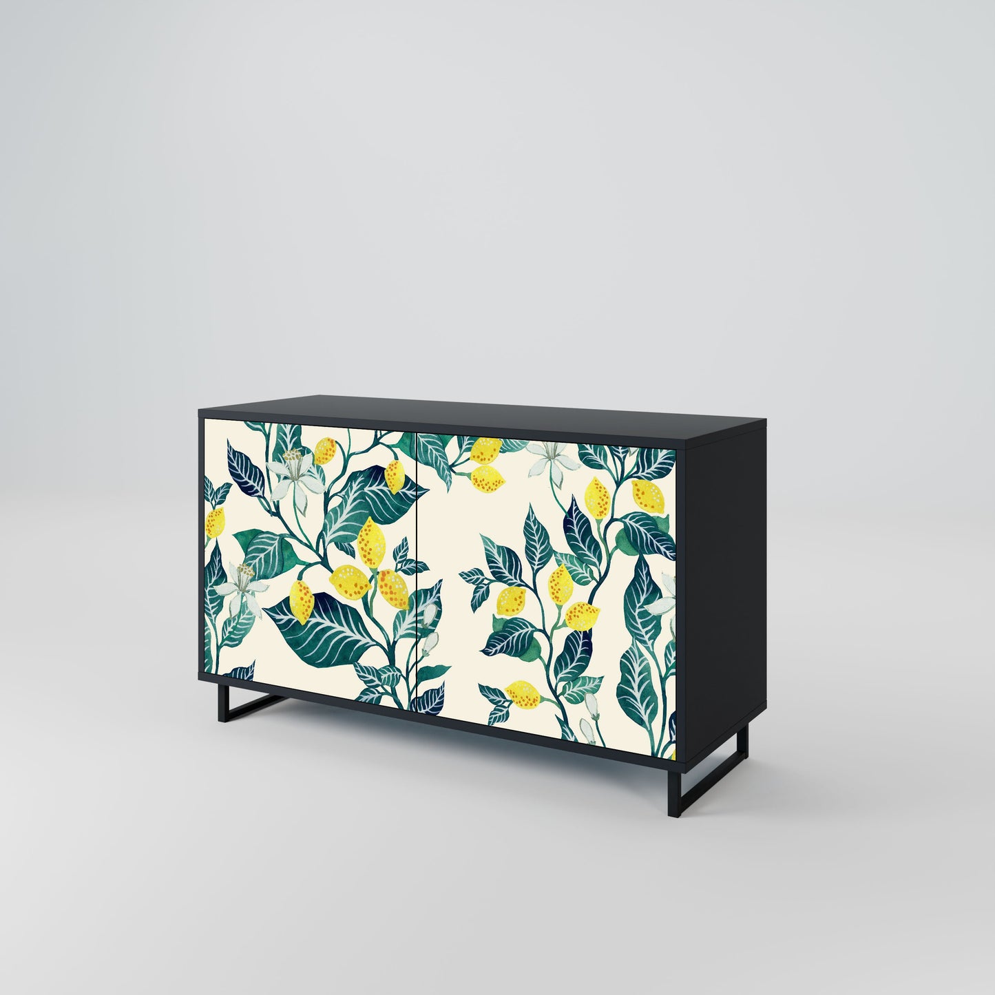 Credenza LEMON TREE a 2 ante in finitura nera