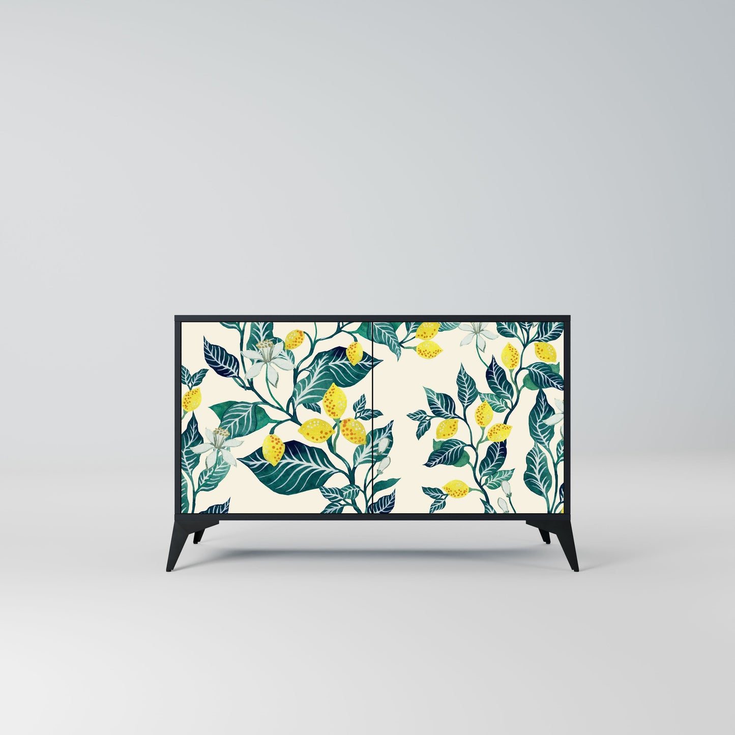 Credenza LEMON TREE a 2 ante in finitura nera