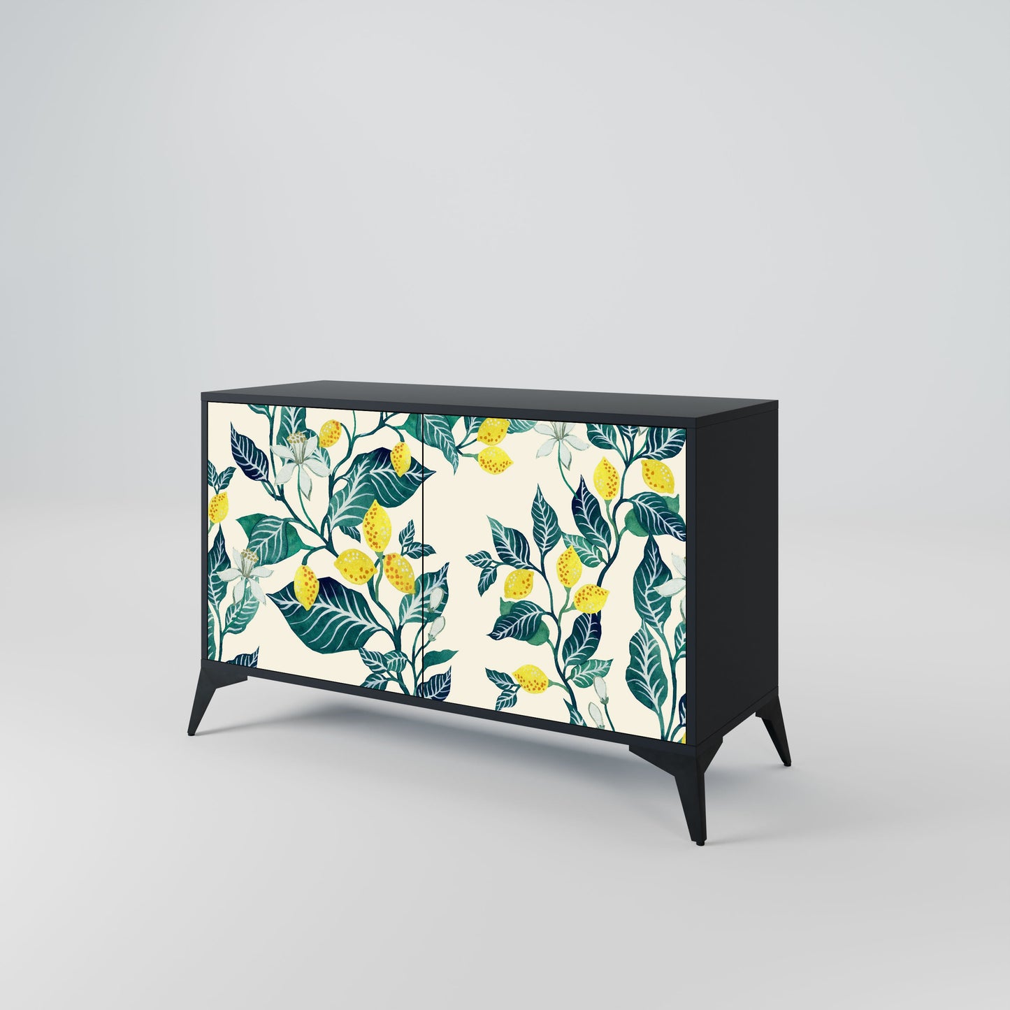 Credenza LEMON TREE a 2 ante in finitura nera