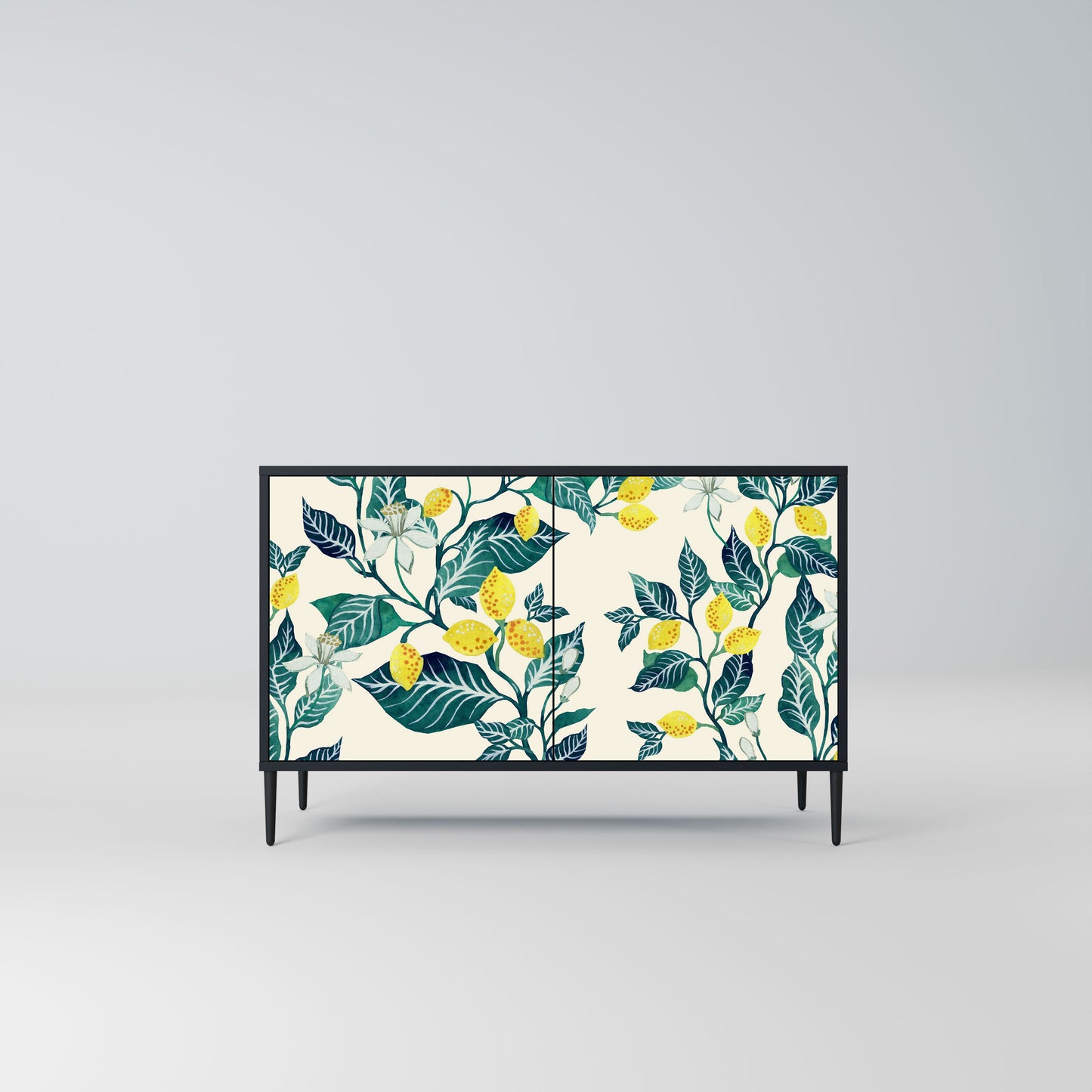 Credenza LEMON TREE a 2 ante in finitura nera