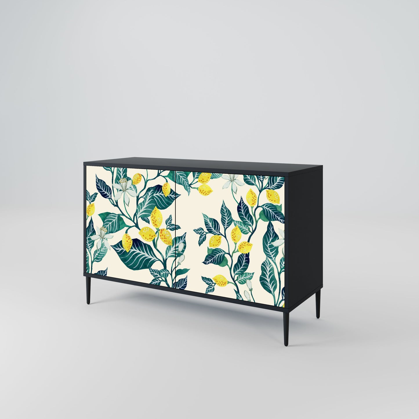 Credenza LEMON TREE a 2 ante in finitura nera