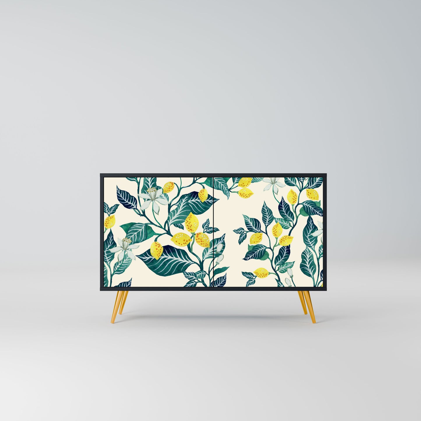 Credenza LEMON TREE a 2 ante in finitura nera