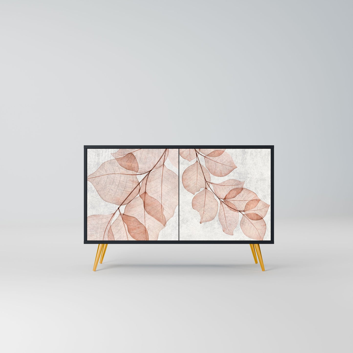 Credenza AUTUMN FRAGILITÀ a 2 ante in finitura nera