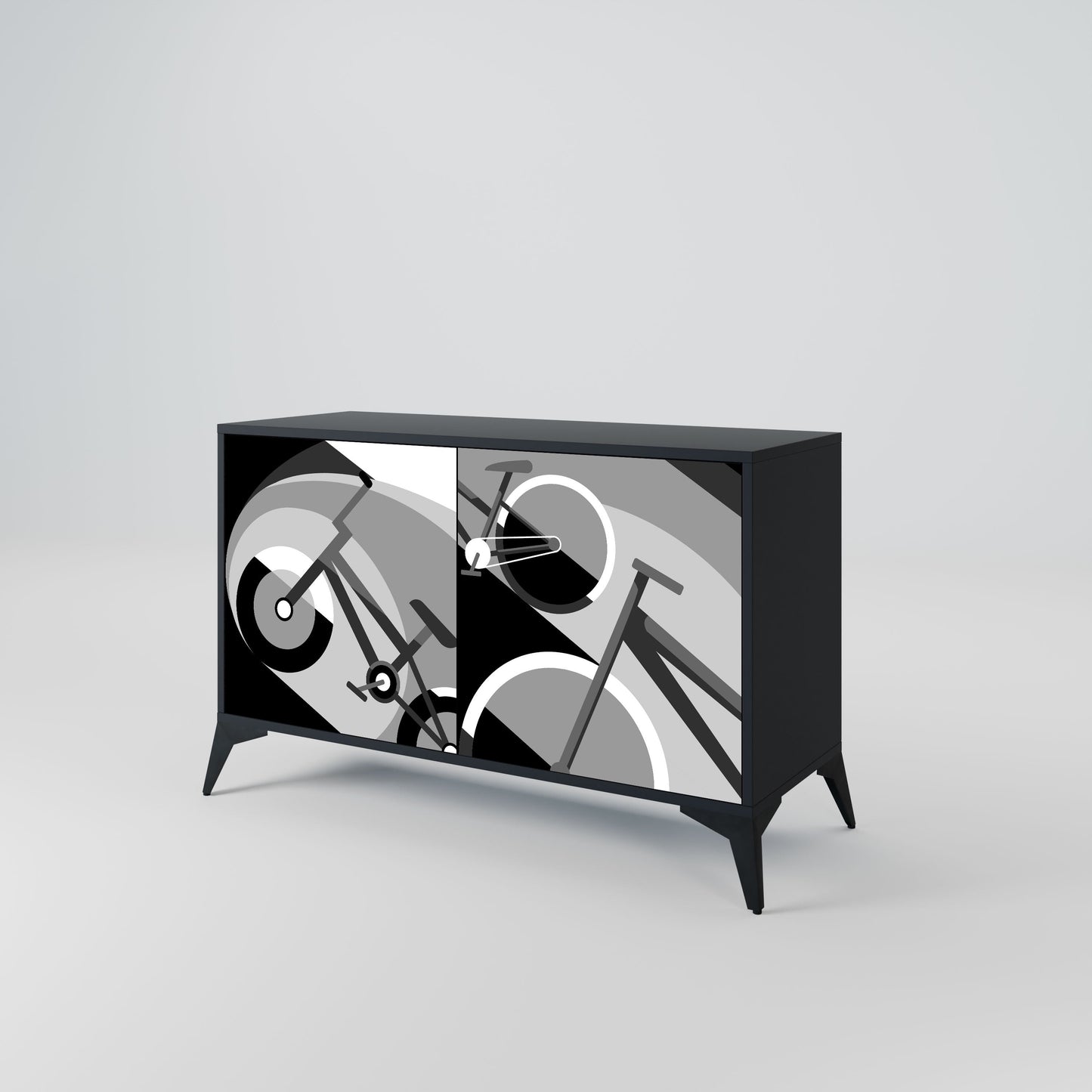 Credenza a 2 ante BIKE ENERGY in finitura nera