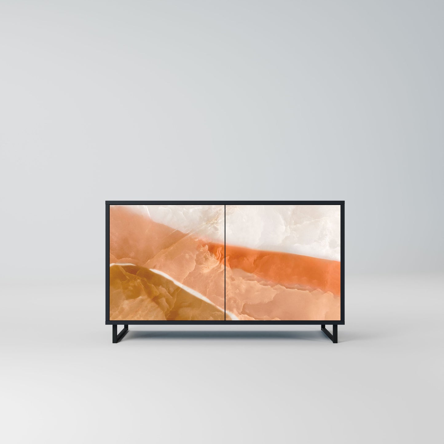 Credenza a 2 ante SANDHILLS SPLENDOUR in finitura nera