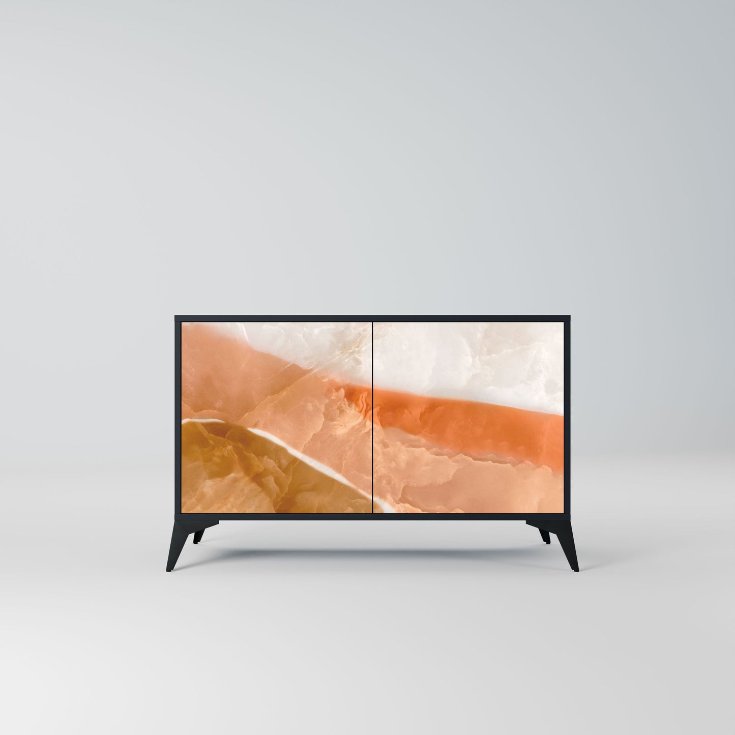 Credenza a 2 ante SANDHILLS SPLENDOUR in finitura nera
