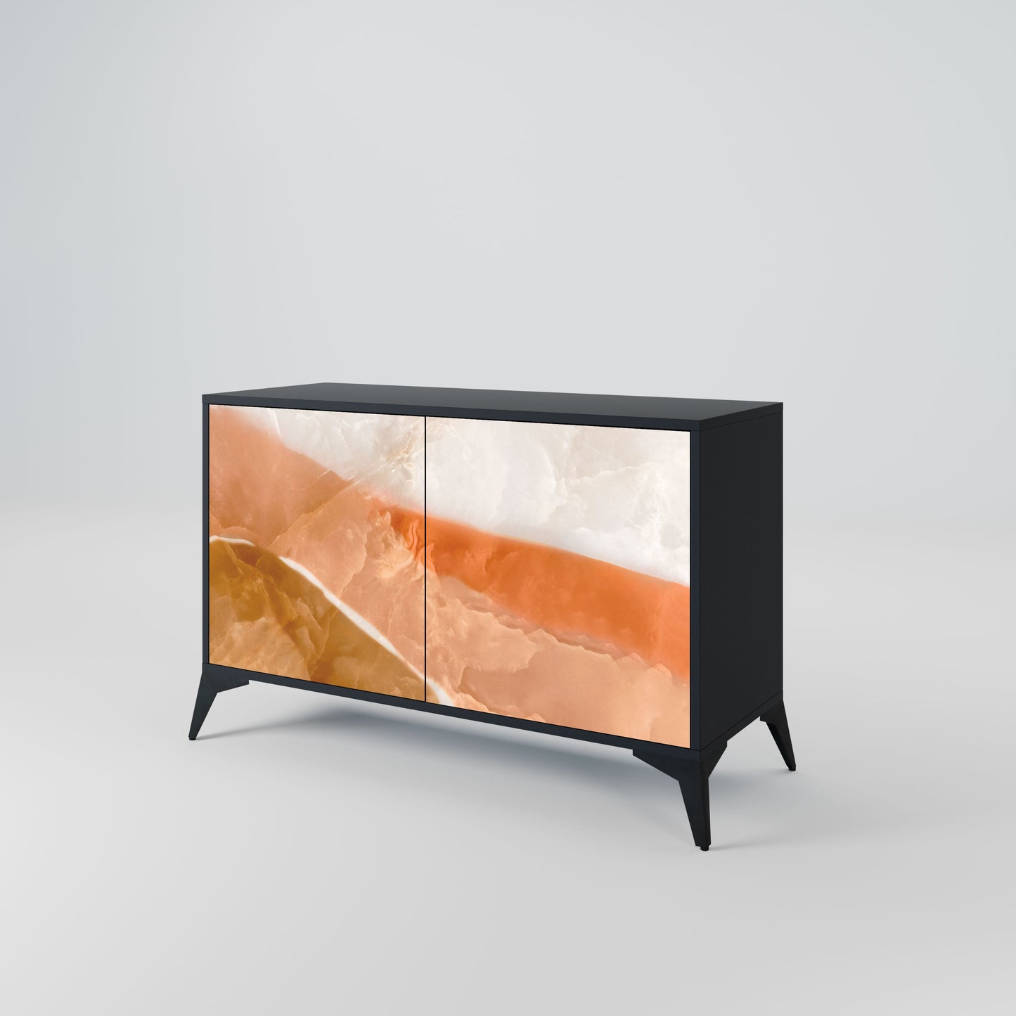 Credenza a 2 ante SANDHILLS SPLENDOUR in finitura nera