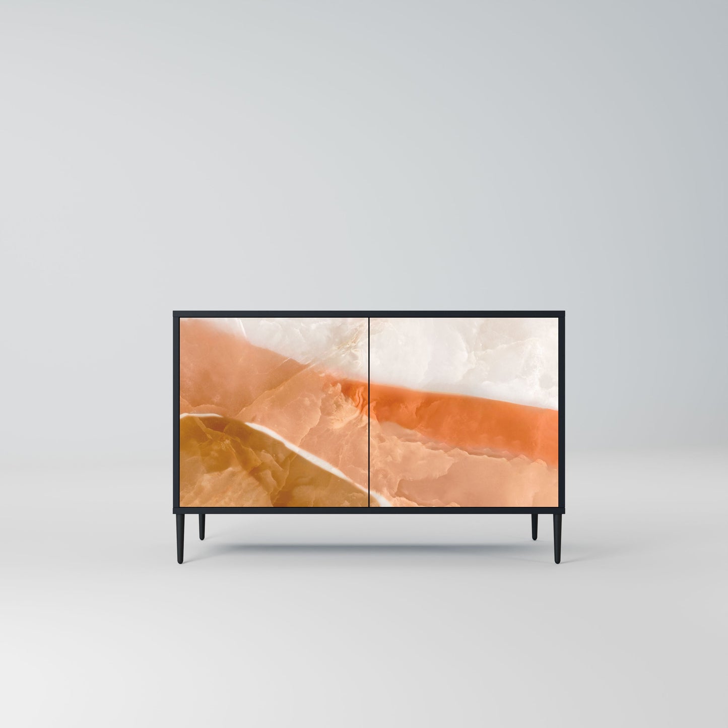 Credenza a 2 ante SANDHILLS SPLENDOUR in finitura nera