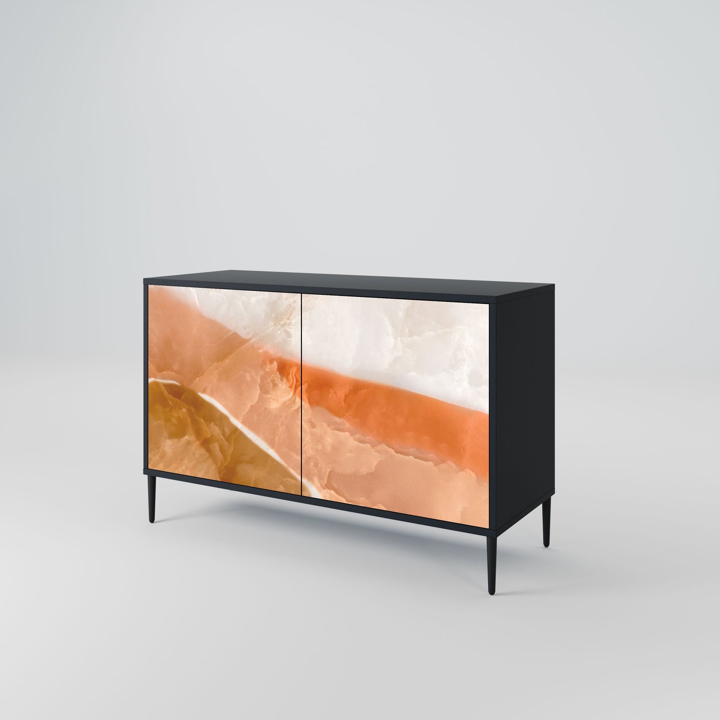 Credenza a 2 ante SANDHILLS SPLENDOUR in finitura nera