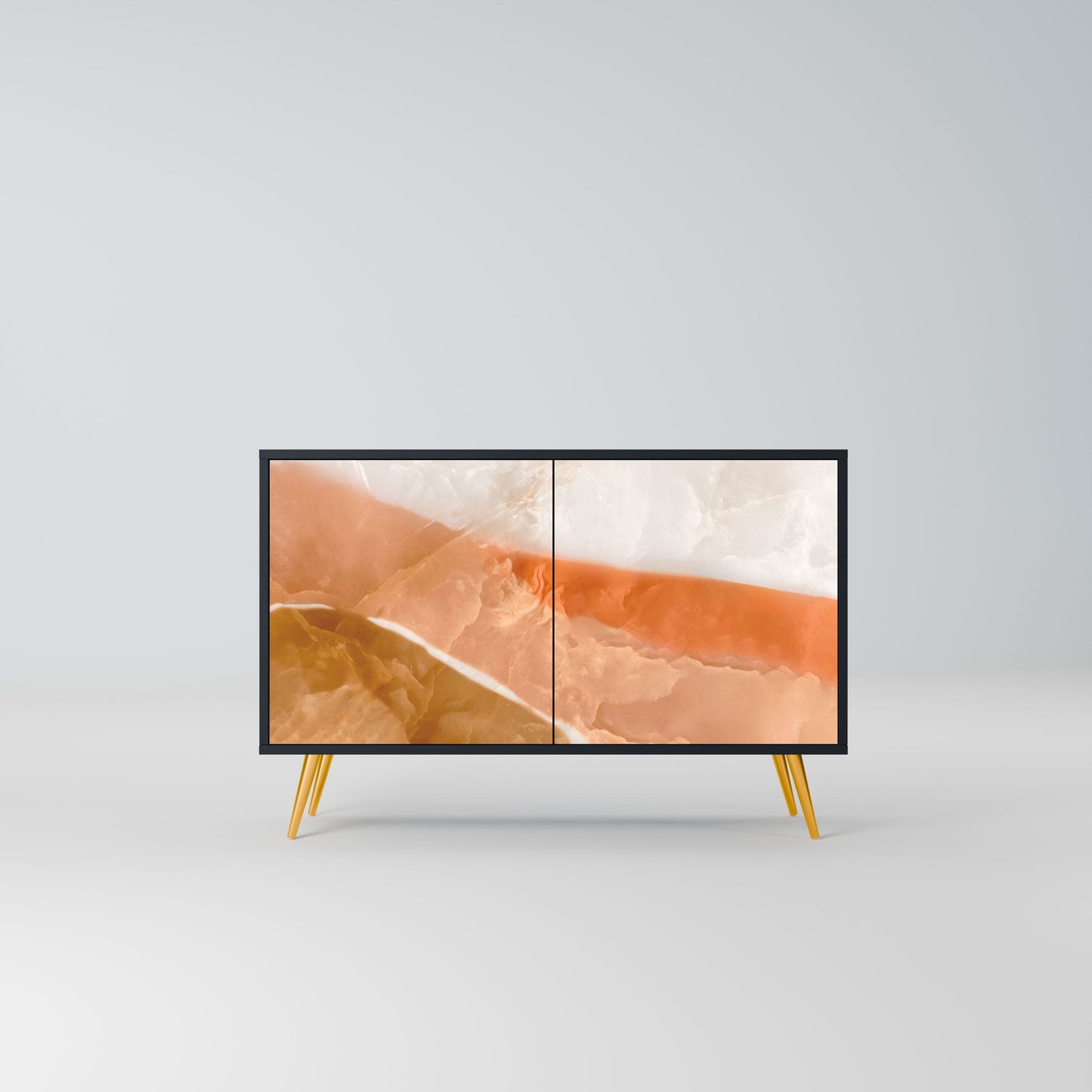 Credenza a 2 ante SANDHILLS SPLENDOUR in finitura nera