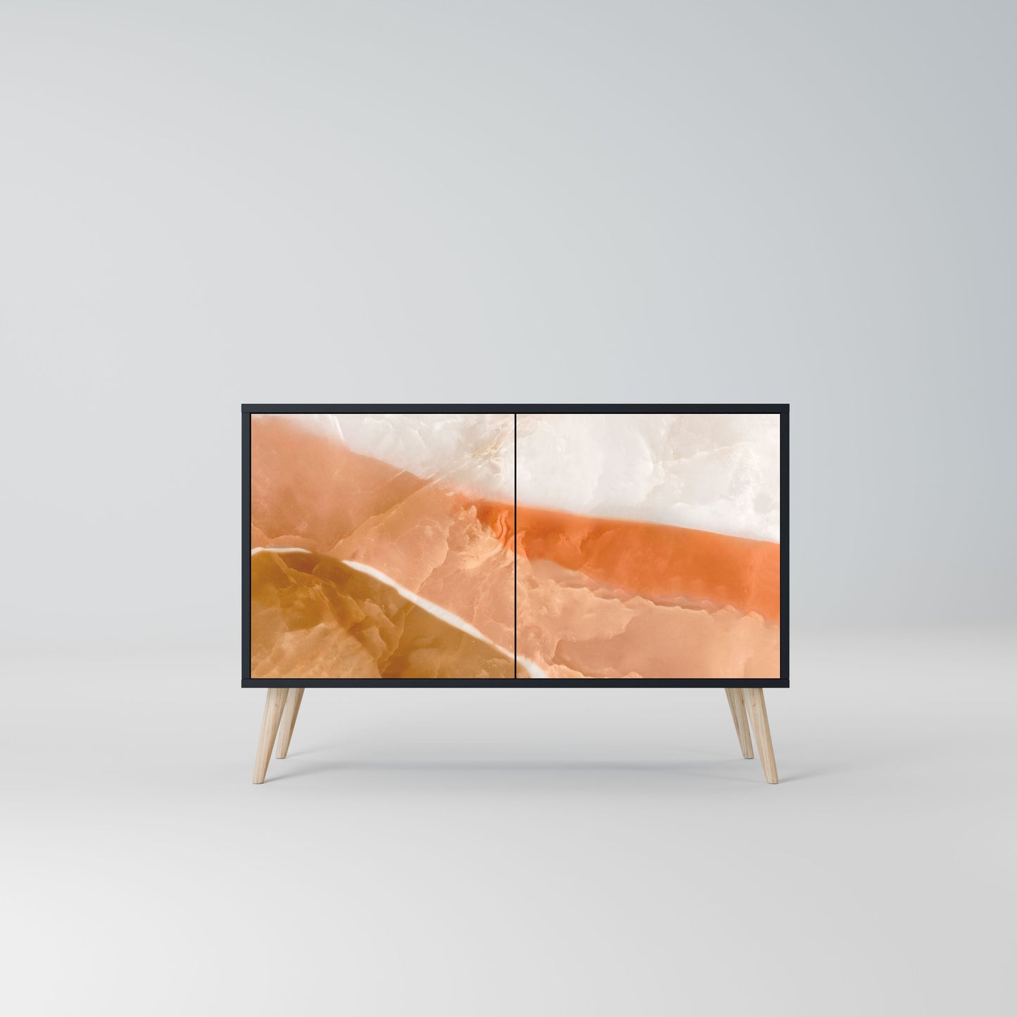 Credenza a 2 ante SANDHILLS SPLENDOUR in finitura nera