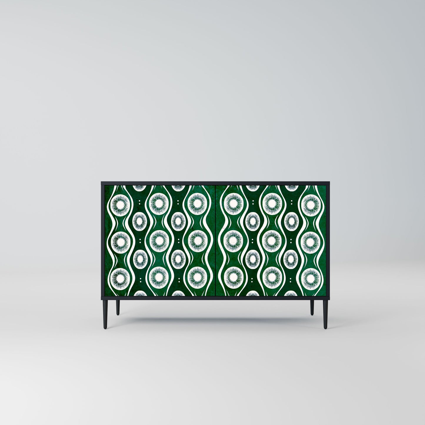 Credenza a 2 ante GREEN EYES in finitura nera