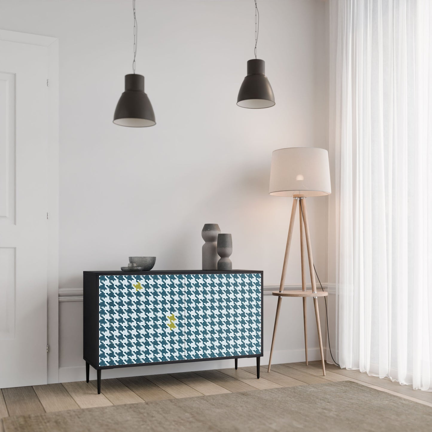 OUT OF CONTEXT 2-Door Sideboard in Black Finish