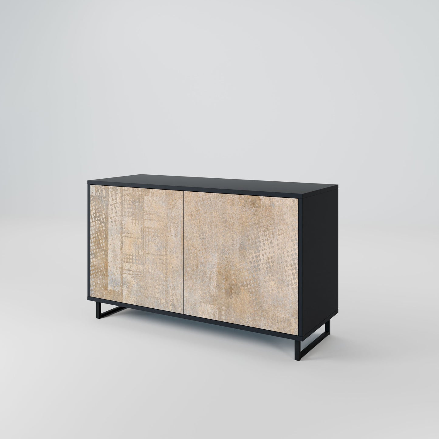 ERRORE SCHERMO Credenza a 2 ante in finitura nera